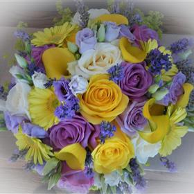 fwthumbLemon, Lilac, White Hand Tied Posy.jpg